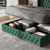 Upholstered Bed Velvet Ottoman Storage Lift Bed Frame Double King Size Bed Frame