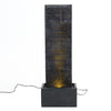 Outdoor Indoor Slate Effect LED Garden Water Feature Waterfall Ornament Fountain