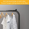 Heavy Duty Clothes Rail with Shelves 5ft Floored Clothing Hanger Garment Rack UK