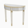 Mirrored Modern Style Home Furniture Half Moon Console Table Living Room Hallway