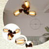 Vintage Ceiling Lights Adjustable Socket Industrial Chandeliers Metal Wire Cage