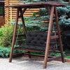 2/3 Seater Swing Bench Chair Cushions Garden Home Seat Backrest Pads Replacement