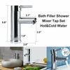 Kitchen Sink Mixer Single Lever Taps faucet Waterfall Chrome Brass Mono Modern