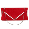 Plain Suede Wedding Party Prom Women and Women Evening Clutch Handbag