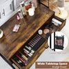 Industrial Vanity Table Makeup Dressing Table Cosmetic Desk W/ Adjustable Mirror