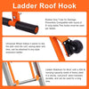 2Pc Extension Ladder Roof Hook w/ WHEEL Ladders Adapter Ladder Stabilizer Climb