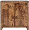 COMPACT SIDEBOARD MANGO CABINET CUPBOARD SHELVING STORAGE UNIT