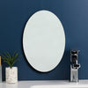 60/70cm Large Oval Wall Mounted Bathroom Mirror Makeup Dressing Mirror Frameless