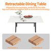 Modern Extendable Dining Table 130-160cm Extending Marble Kitchen Dinner Table