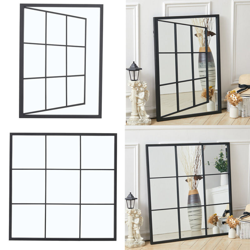 Vintage Arch/Rectangle Window Mirror WallHanging Outdoor Garden Hallwa ...