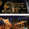 30LED SOLAR POWERED RETRO BULB STRING LIGHTS GARDEN OUTDOOR FAIRY SUMMER LAMP UK