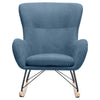 NEW Rocking Chair Upholstered Armchair Leisure Recliner Padded Seat Rocker Chair