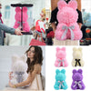 Lovely Bunny LED Rose Teddy Toy Rabbit Flower Animal Doll Kids Birthday Gift Box