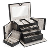 4 Layers Large Jewellery Boxes Storage Organizer Case Cabinet w/Portable Box