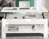 High Gloss Coffee Table With Storage Lift Top Up Wooden Living Room Furniture UK