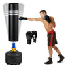 70" Freestanding Punching Bag 220LBS Heavy Boxing Bag Kickboxing w/Boxing Gloves