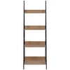 Ladder Shelf Bookcase, Industrial 4 Tier Bookshelf, Storage Rack Shelves