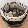 S/M/L Pop-up Pet Tent Portable Pet Fence Dog Cat Pen Fabric Kennel Cage Crate