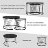 Nesting Tables Round Set Of 2 Coffee Tables Side Table End Table for Living Room