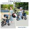 7-In-1 Toddler Tricycle Folding Push Stroller Kid's Trike for 18 Months-5 Years