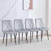 Dining Chairs 2er Set, Velvet Cover Chair for Dining Room, Chairs Set of 2