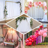 Golden Metak Wedding Arch Frame Background Flowers Stand Gate Party Venue Props