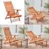 Bamboo Outdoor Garden Deck Folding Chair Armchair Relaxing Recliner Lounger Seat