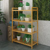 Bamboo Standing Shelf Unit Rack Bathroom Shelves Wardrobe Storage Lounge Hallway