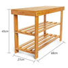 Shoe Bench Bamboo Shoe Rack 3 Tier Shoe Storage Organiser Shelf Stand Natural UK