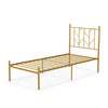 3FT Single Bed Frame with Headboard Metal Platform Bed w/30 cm Under Bed Storage