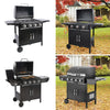 Mobile Camping Gas BBQ Grill Firepit Table Stand Patio Barbecue Tool