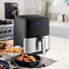 5L Air Fryer Power Oven Cooker LED Touch Oil Free Low Fat Frying Black Modern