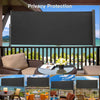 Home Patio Terrace Retractable Side Awning Wind Sunshade Fence Privacy Screen