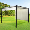 Metal Garden Pergola 3x3m Ajustable Canopy Awning Gazebo Porch Patio Shelters UK