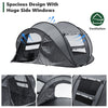 3-4 Man Pop up Camping Tent Hiking Outdoor Tent 2 window 2 door floor Waterproof