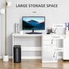 Computer Desk w/ Drawers Modern Writing Workstation for Home Office White