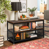 Metal TV Stand TV Console Table with Storag Shelves Retro TV Unit for LivingRoom