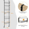 Over the Door Pantry Organizer 6-Tier Height Adjustable Wall Mounted Spice Rack