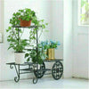Small Medium Large Multi Tier Tiered Plant Stand Carbonized Shelf Holder Flower