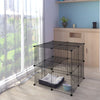 Pet Playpen Fence DIY Playpen Puppy Dog Cat Animal Cage Exercise Metal PP Indoor