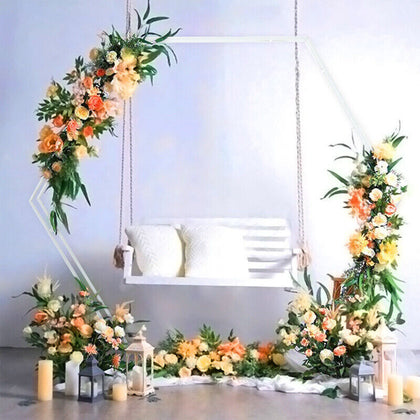 Large Wedding Arch Frame Backdrop Freestanding Venue Flower Balloon RackMoongate