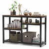 Media Console Entertainment Center Rustic Sofa Entryway Table with Storage Shelf