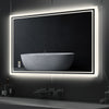 LED Bathroom Mirror Backlit Lighted with Demister Sensor Portrait or Landscape