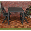 2,4pcGarden Plastic Patio Dining Whether Proof Table & Chairs Outdoors Furniture