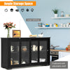 Kitchen Storage Sideboard Dining Buffet Server Cabinet Cupboard W/ Sliding Door
