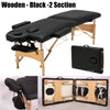 Massage Table Bed Beauty Salon Couch Stool Therapy Chair Tattoo Adjustable Black