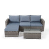 Rattan Garden Corner Sofa Set Lounge w/Cushions Outdoor Patio Furniture Grey