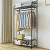 Retro Wire Garment Clothes Rail Rack Open Wardrobe Closet Storage BedroomHallway