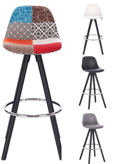 1x Bar Stools Faux Leather Upholstered Seat High Counter Barstool Pub Cafe Club