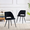 2/4 X Dining Chairs Velvet Set Padded Seat Metal Leg Kitchen Chair Home Office